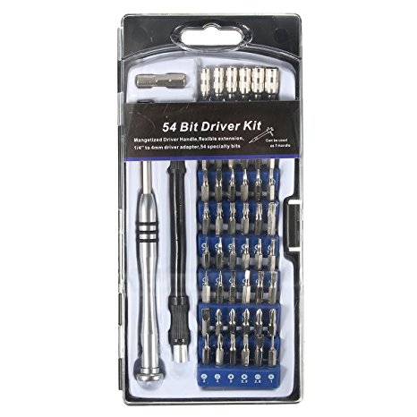DRILLPRO 54 in 1 Driver Kit Torx Screwdriver,Precision Screwdriver Set - Professional Electronics Repair Tool Kit for iPhone/ Cell Phone/ iPad/ Tablet/ PC/ MacBook and Other Electronics