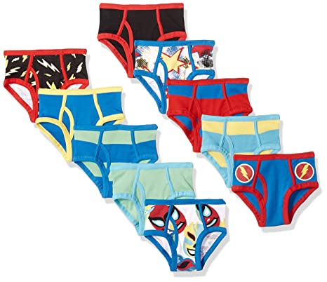 Amazon Brand - Spotted Zebra Boy's Toddler & Kids 10-Pack Brief Underwear