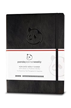 Panda Planner Weekly - Weekly Planner for Productivity & Happiness- 1 Year Planner - 8.5 x 11" - Softcover - Weekly Layout, Calendar, Journal, Daily Gratitude, Personal Organizer: All-In-1! Guaranteed
