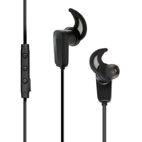 RevJams Active PRO Wireless In-Ear Bluetooth Ear buds Water Resistant and Sweatproof Headphones with Active FIT Sport Ear Gels for a Comfortable Secure Fit