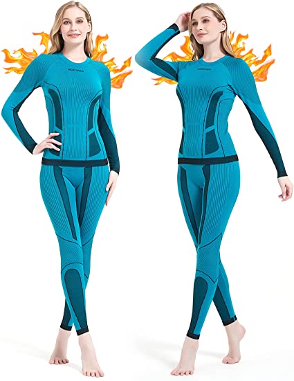  NOOYME Thermal Underwear For Women Base Layer Women Cold  Weather