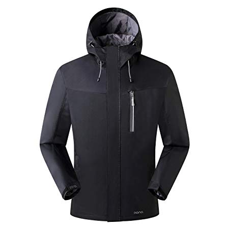 Eono Essentials Men's Mid-Weight Waterproof and Breathable Jacket