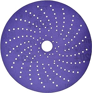 3M Cubitron II Hookit Clean Sanding Abrasive Disc 31484, 6 in, 400  Grade, High Performance, Long Lasting, Multi-Hole Pattern, E-coat Sanding, Primer Sanding, 50 Discs/Carton