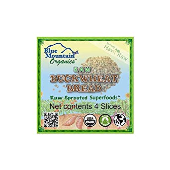 Blue Mountain Organics Raw, Vegan, Organic, Sprouted Buckwheat Bread (4 slices), 5 oz