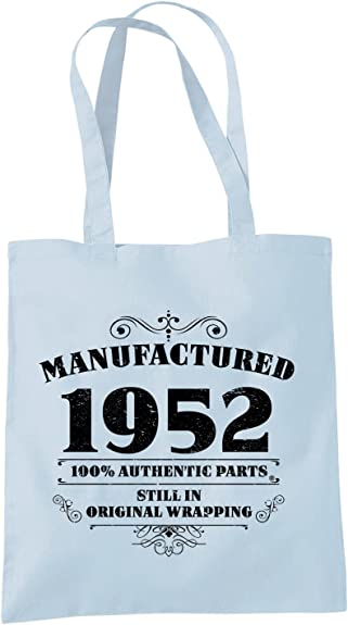 70th Birthday Gifts for Women Men Manufactured 1952 Funny Tote Bags Present