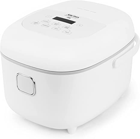 Aroma Housewares Professional 8-Cups (Cooked) / 2Qt. 360° Induction Rice Cooker & Multicooker (ARC-7604), White