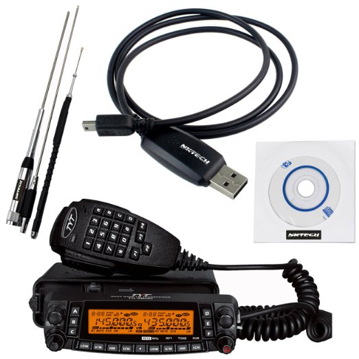 TYT Quad Band Transceiver 10M/6M/2M/70cm VHF/UHF TH-9800 Two Way and Amateur Radio with HH9900 Antenna