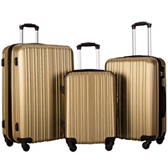 Merax Hylas 3 Piece Hardshell Spinner Luggage Set