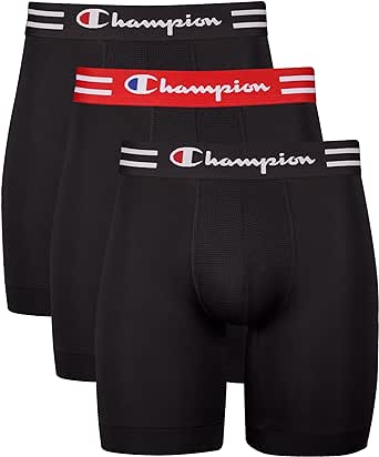 Champion Mens Cotton Stretch Boxer Briefs