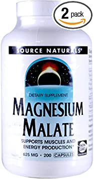 Source Naturals: Magnesium Malate 625 mg 200 Capsule (Pack of 2)