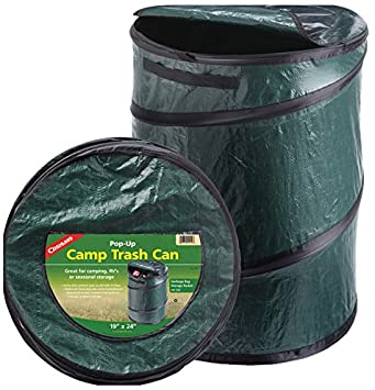 Coghlans 1219 Camping Trash Can, Spring-Loaded Pop-Up, 19 x 24-in.