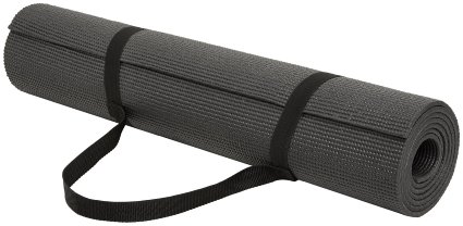 AmazonBasics 14-Inch Yoga and Exercise Mat with Carrying Strap