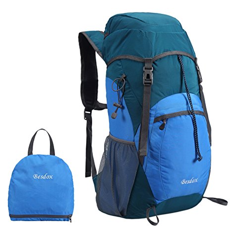 Besdox Foldable Backpack 40L Lightweight Travel Water Resistant Backpack Packable Hiking Daypack