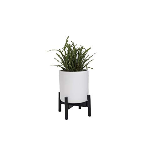 Sona Home Adjustable Mid Century Plant Stand | Available in 3 Sizes, 2 Colors | Stylish & Versatile Modern Plant Stand for Indoor & Outdoor Use | Fits Pots Up to 12” | Planter Stand Only