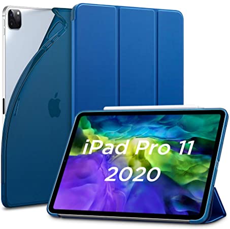 ESR for iPad Pro 11”2020 Case, Rebound Slim Smart Case with Auto Sleep/Wake, Viewing/Typing Stand Mode, Flexible TPU Back with Rubberized Cover for iPad Pro 11" 2020 2nd Generation Blue