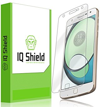 Moto Z Play Screen Protector, IQ Shield LiQuidSkin Full Coverage Screen Protector for Moto Z Play (Z Play Droid) HD Clear Anti-Bubble Film