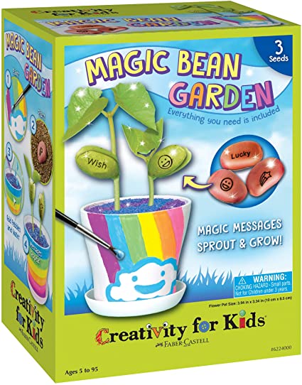 Creativity for Kids Magic Bean Garden, Reveal & Grow Magic Messages - Nature & Garden Kit for Kids