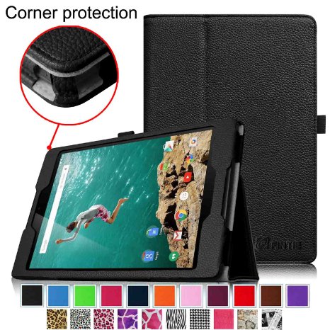 Fintie Google Nexus 9 Case - Slim Fit Folio Smart Cover with Auto [Sleep/Wake] Function for Google Nexus 9 Tablet (8.9-Inch 2014 Model) by HTC Android 5.0 Lollipop, Black