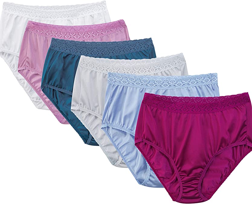 Fruit Of The Loom Women's Underwear Nylon Brief Panties