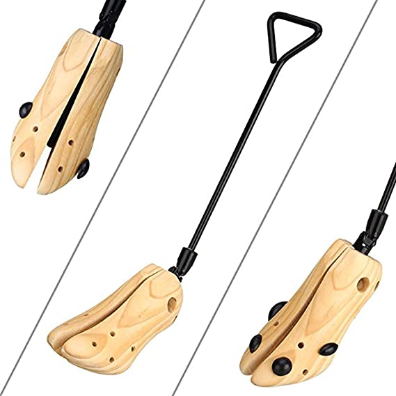 WAJJ Shoe Stretcher for Women Boots Wide Feet Adjustable Shoe Trees Stretching Hiking Working Boots-2PCS Professional Shoe Stretcher for Women