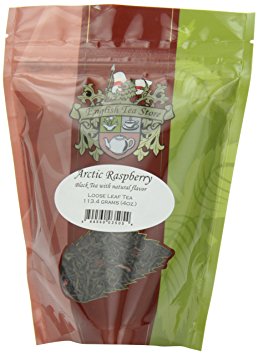 English Tea Store Loose Leaf, Arctic Raspberry Naturally flavored Black Tea Pouches, 4 Ounce