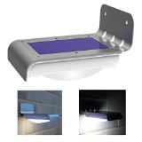 Frostfire 16 Bright LED Wireless Solar Powered Motion Sensor Light Weatherproof no batteries required