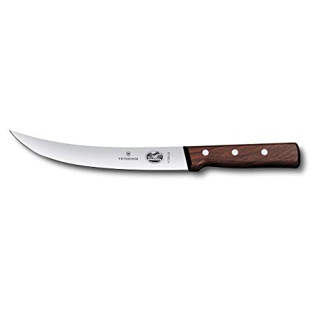 Victorinox 8-Inch Curved Breaking Knife, Rosewood Handle