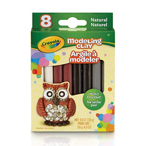 Crayola Modeling Clay, Natural Colors, Gift for Kids, 0.6 oz (57-0314)