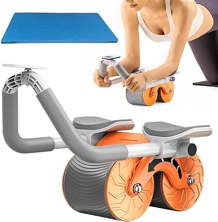 Automatic Workout Abdominal Exercise, Wheel Fitness Rollers, Rebound Abdominal Wheel, Workout Trainer Gym Home Fitness Roller Arms Back, Men Women Bleach Variety (Gym Roller)