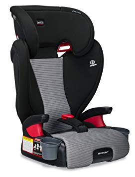 Britax Midpoint Belt-Positioning Booster Seat - 2 Layer Impact Protection - 40 to 120 pounds - DualComfort Moisture Wicking Fabric, Gray