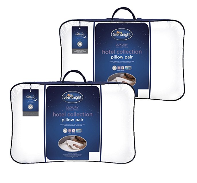 Silentnight Hotel Collection Pillow, White, 4-Piece