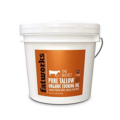 Certified Organic Grass-Fed Beef Tallow 1 Gallon