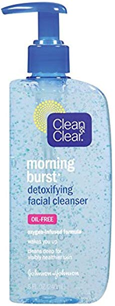 CLEAN & CLEAR Morning Burst Detoxifying Facial Cleanser Oil-Free 8 oz (Pack of 5)