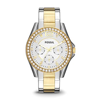 Fossil Women's ES3204 Riley Analog Display Analog Quartz Gold Watch