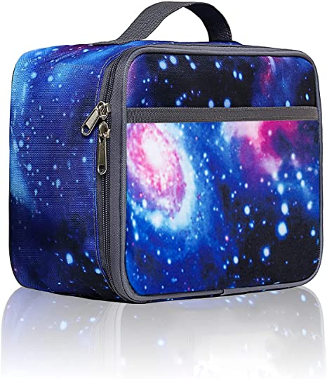Galaxy Insulated Bento Lunch Box for Kids/Toddler, Reusable Cooler Bags for School/Picnic/Travel