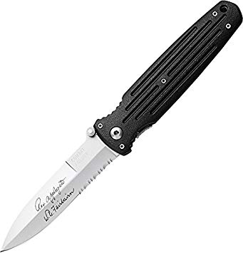 Gerber Applegate Combat Folding Knife, Double Bevel, Serrated Edge [45780]