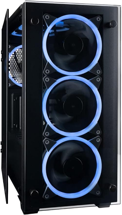Empowered PC Stratos Micro Gaming Desktop - NVIDIA GeForce RTX 3080 (~ 4070), AMD Ryzen 7 5700X, 32GB DDR4 RAM, 512GB NVMe SSD   2TB HDD, WiFi, Windows 11 Home - Gamer Computer