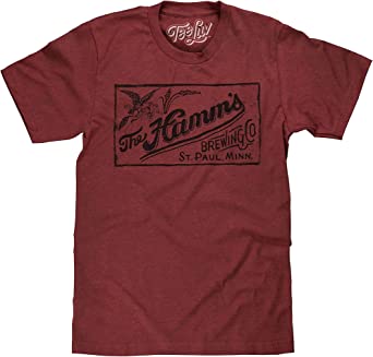 Tee Luv Men's Faded Hamm's Brewing Company Beer Shirt