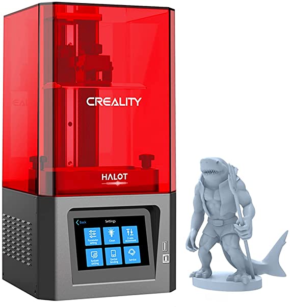 Official Creality HALOT-ONE Resin 3D Printer with Upgrade Precise Intergral Light Source WiFi Control 2K Monochrome LCD Screen and Fast Printing Dual Cooling & Filtering System UV photocuring CL-60