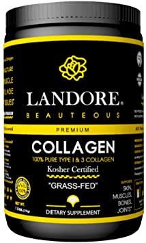 Collagen Peptides Powder | Kosher Certified |Type 1&3 Collagen Protein Supplement | Anti-Aging Amino Acids for Bones, Muscles, Tendons and Joints, Skin | Paleo Friendly, Non-GMO | Made in U.S.A.
