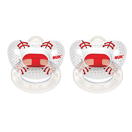 NUK Puller Pacifier, 6-18 Months, Sports/Assorted Colors, 1 pk