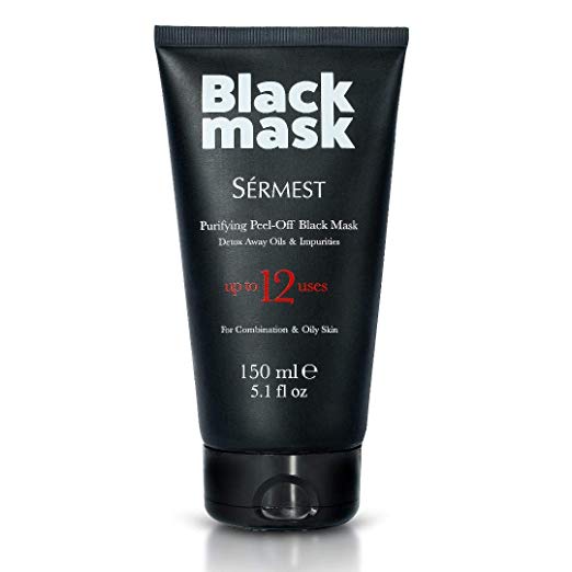 Sérmest Black Mask, Peel Off Mask, Blackhead Remover Mask, Face Mask For All Skin Types, 5.1 fl oz (150 ml)