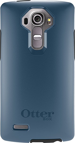 OtterBox Symmetry Case for LG G4 - Retail Packaging - Dark Deep Water Blue/Slate Grey (Not Compatible with Leather LG G4)