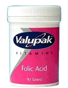 Valupak Vitamins Supplements Folic Acid 400mcg 90 Tablets