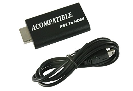 Mini PS2 to HDMI Converter Adapter Supports PS2 Display Modes (480i, 576i, 480p)