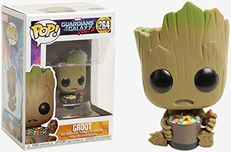 Funko 22074 – Guardians of the Galaxy 2 2 2 – Pop Vinyl Figure 264 Groot W/Candy Bowl