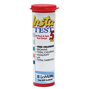 LaMotte Insta-Test 5 Swimming Pool And Hot Tub Test Strips (50), Spa Testing And Dosing