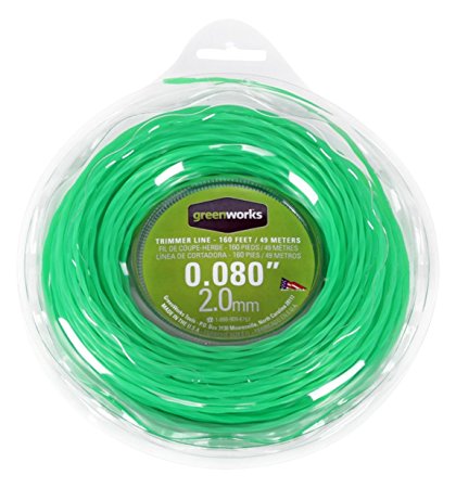 Greenworks .080-Inch 160-Foot Replacement String Trimmer Line 2906302