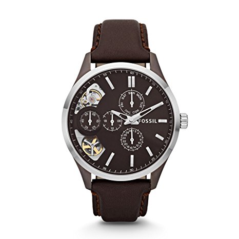 Fossil Men's ME1123 Analog Display Japanese Automatic Brown Watch