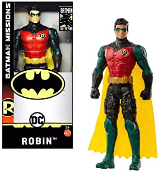DC Comics Batman Missions 6 Inch Robin Basic Action Figure in Window Box